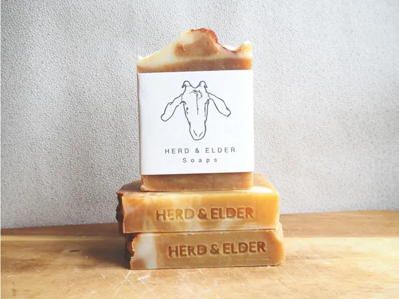 Herd and Elder Orange and Bergamot Vegan Soap-1