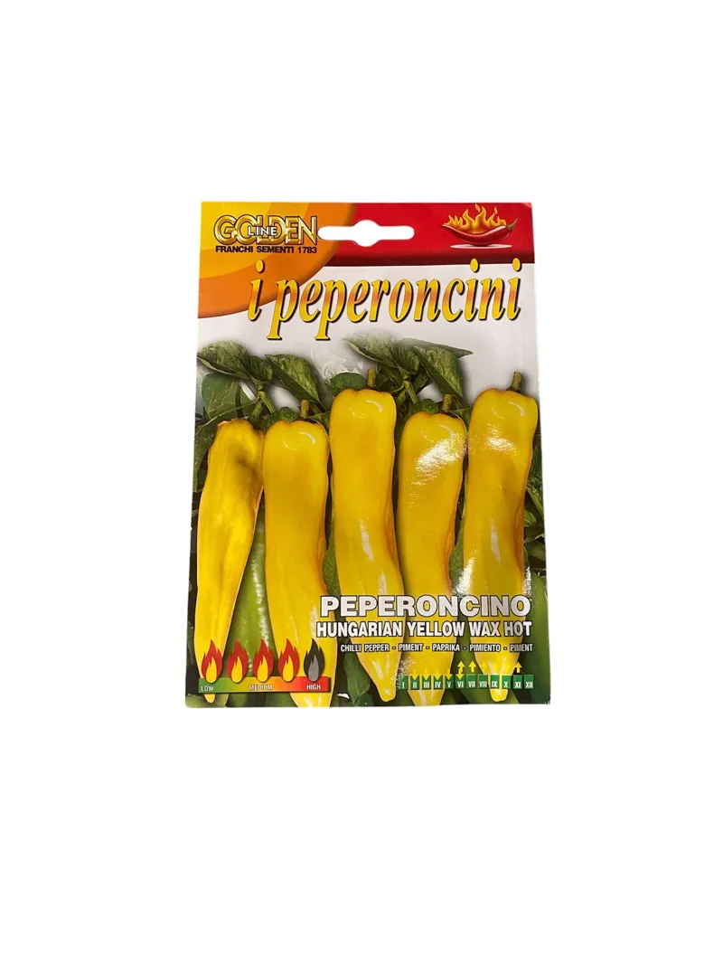 Seeds Of Italy Hungarian Yellow Wax Hot Pepper Seeds
