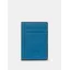 Yoshi ID Window Leather Card Holder - Petrol Blue