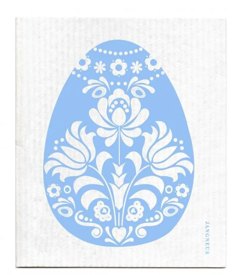 Jangneus Cellulose Dishcloth Blue Easter Egg