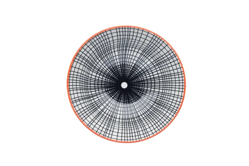 KitchenCraft Black Geometric Bowl-1