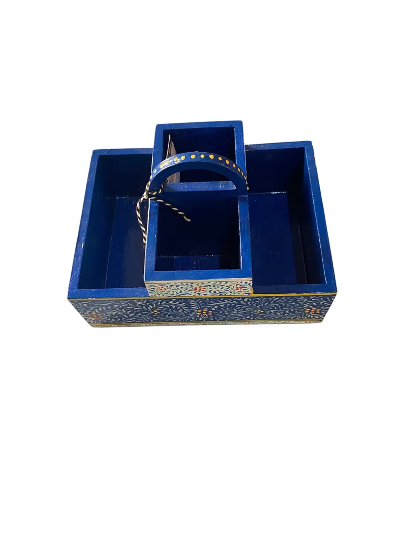 Kaushalam Cutlery Stand - Blue -1
