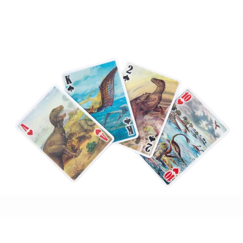 Kikkerland 3D Dinosaur Playing Cards-1