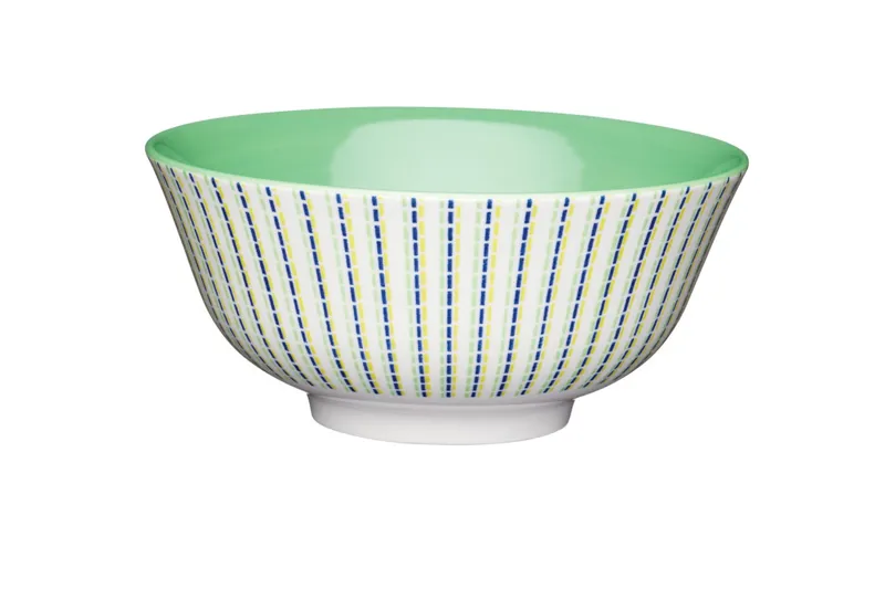 Kitchencraft Colourful Mix and Match Bowl Green Stripe