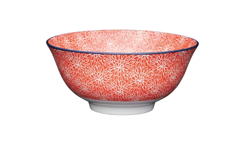 Kitchencraft Colourful Mix and Match Bowl Red Floral