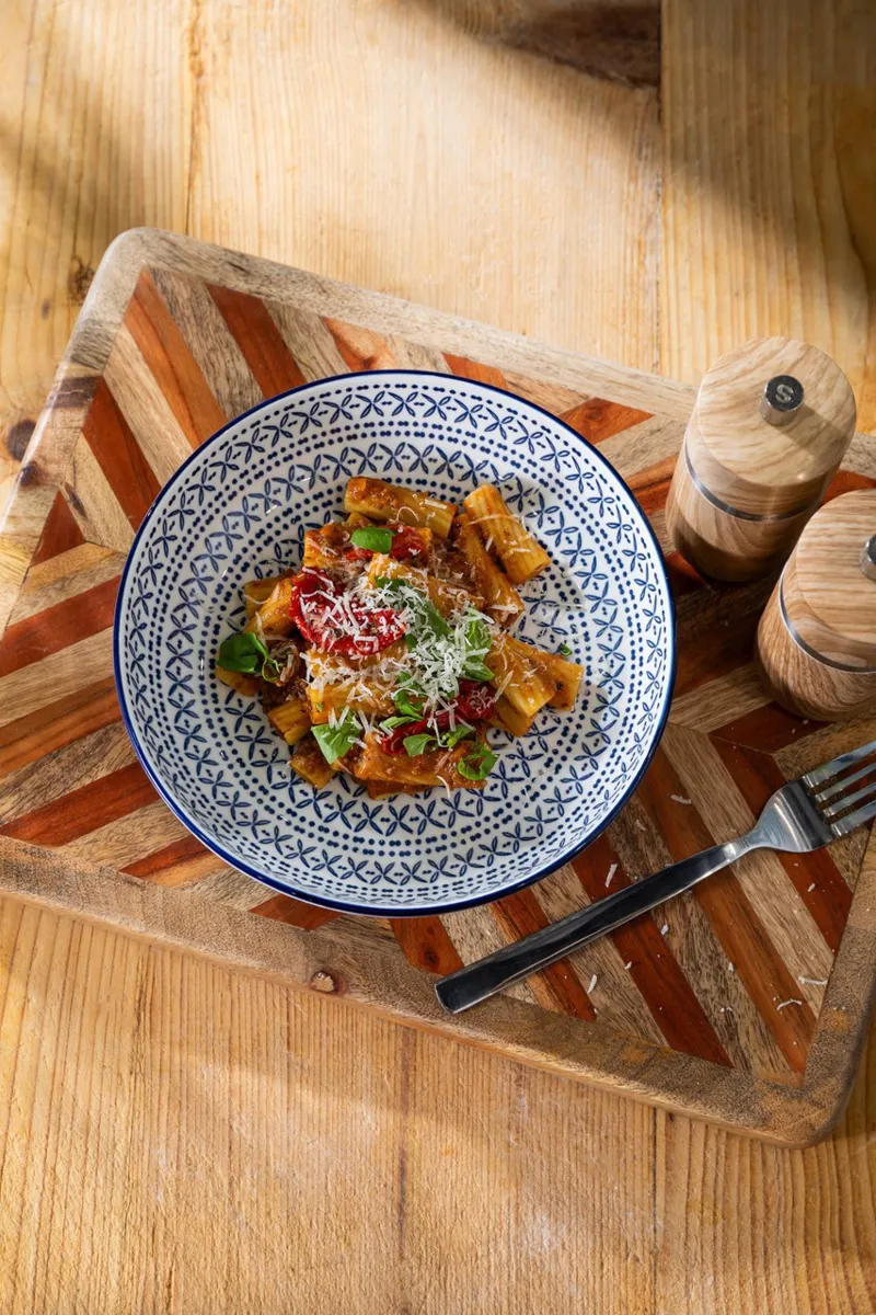 Kitchencraft Pasta Bowl Blue Meditteranean-2