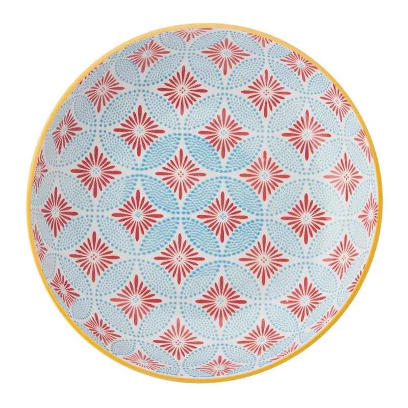 Kitchencraft Pasta Bowl Blue Mosaic-1