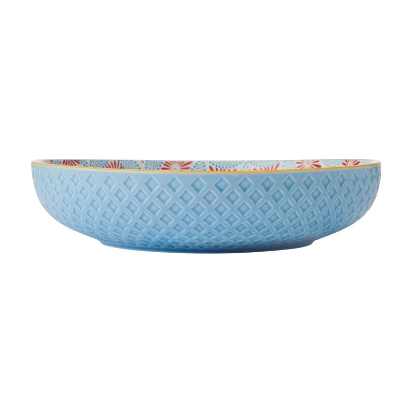 Kitchencraft Pasta Bowl Blue Mosaic-2