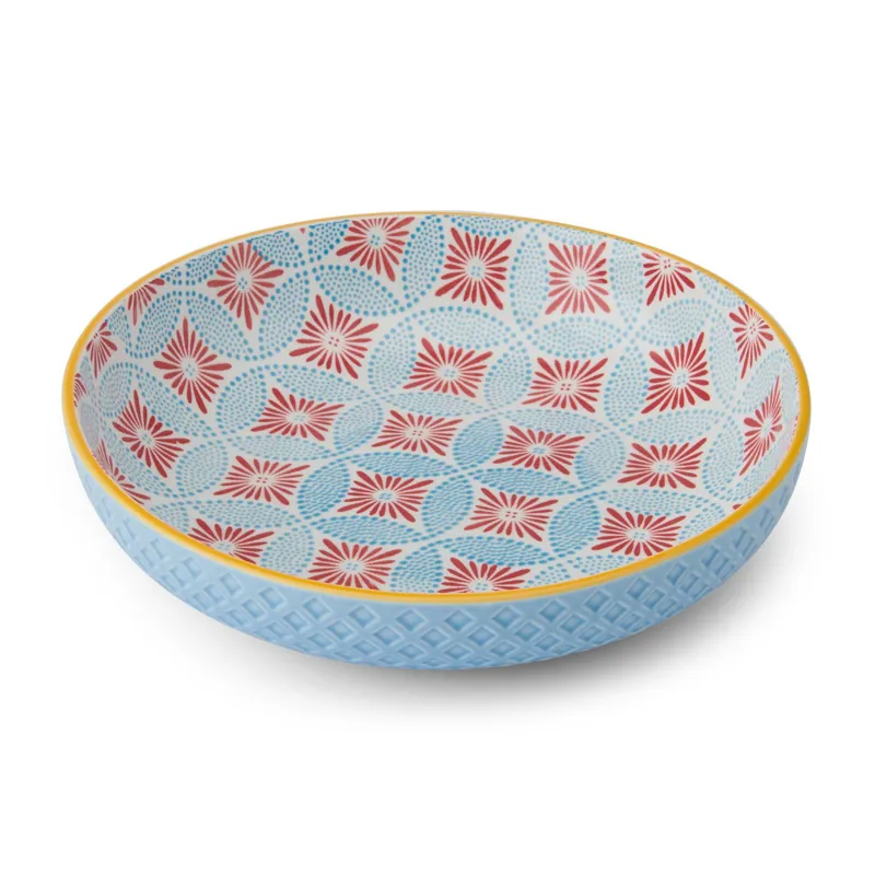 Kitchencraft Pasta Bowl Blue Mosaic