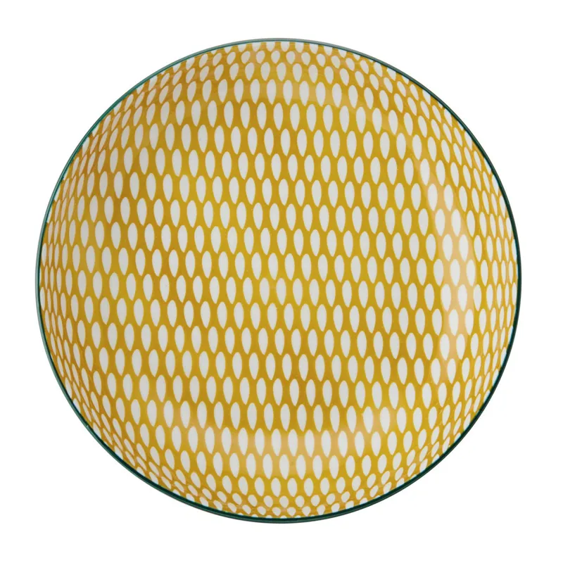 Kitchencraft Pasta Bowl Green Leaf-1