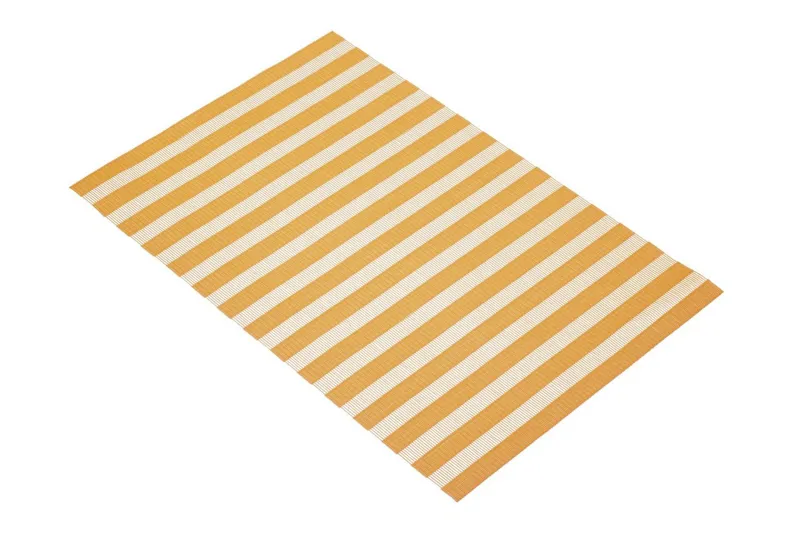 Kitchencraft Woven Placemat Orange Stripe