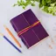Paper High Three-String Leather Journal Purple