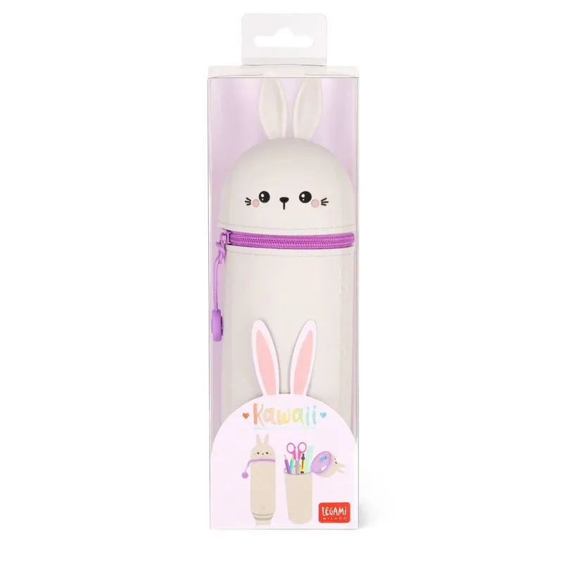 Legami Kawaii 2 in 1 Silicone Pencil Case Bunny-2