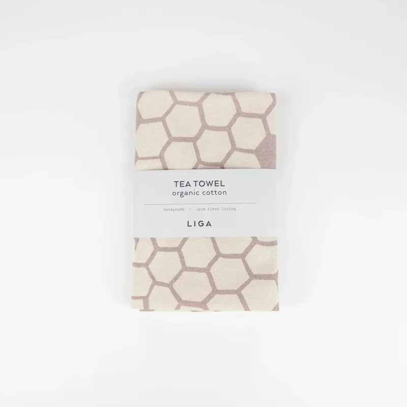Liga Organic Tea Towel Honeycomb-1