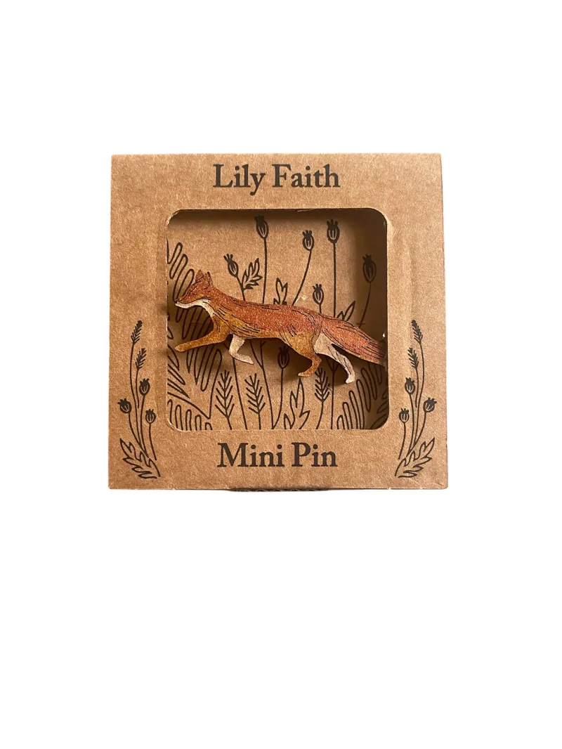 Lily Faith Fox Pin Brooch