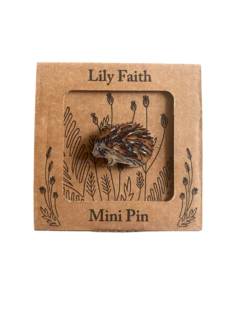 Lily Faith Hedgehog Pin Brooch