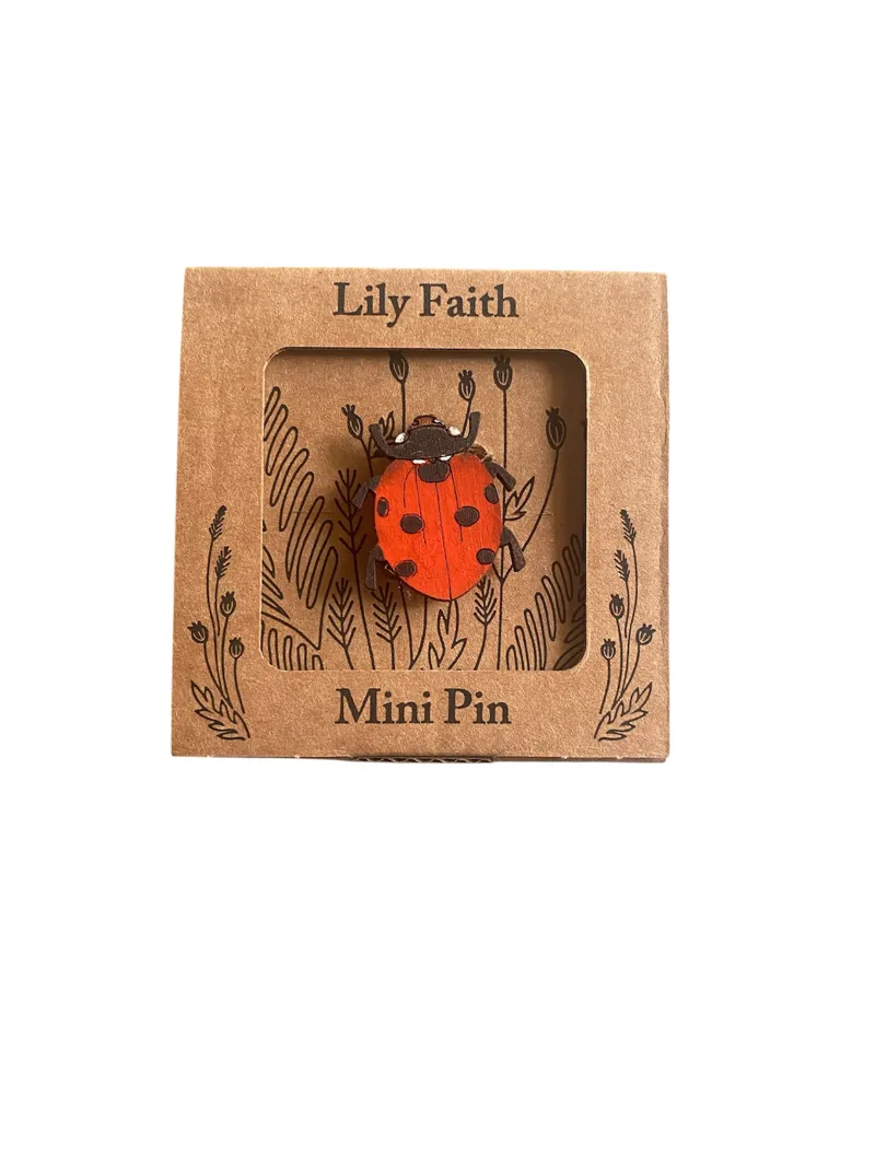 Lily Faith Ladybird Pin Brooch