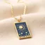 Lisa Angel Blue Moon Tarot Card Necklace