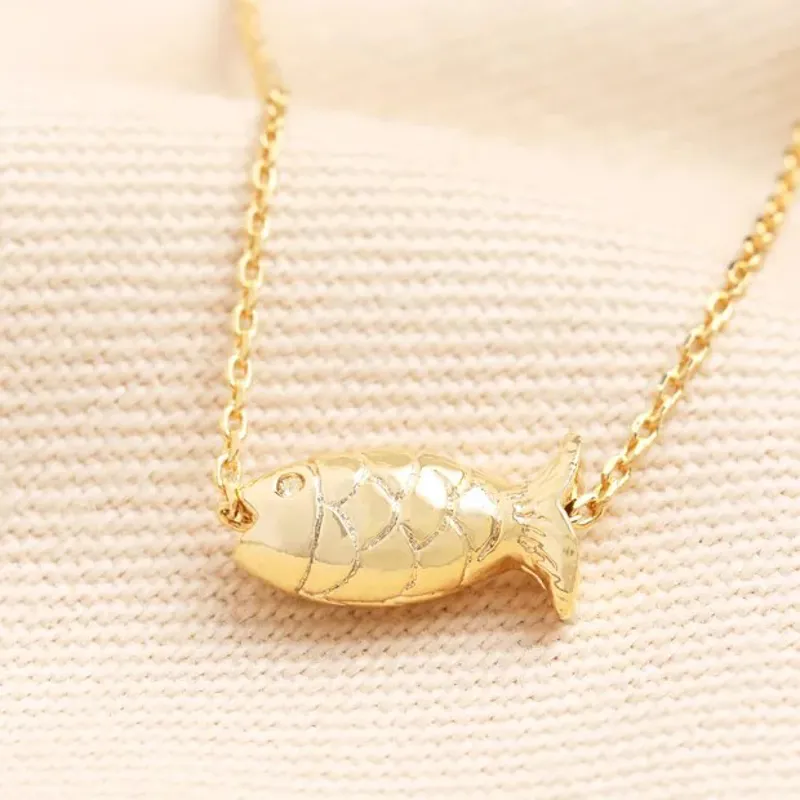 Lisa Angel Fish Pendant Necklace