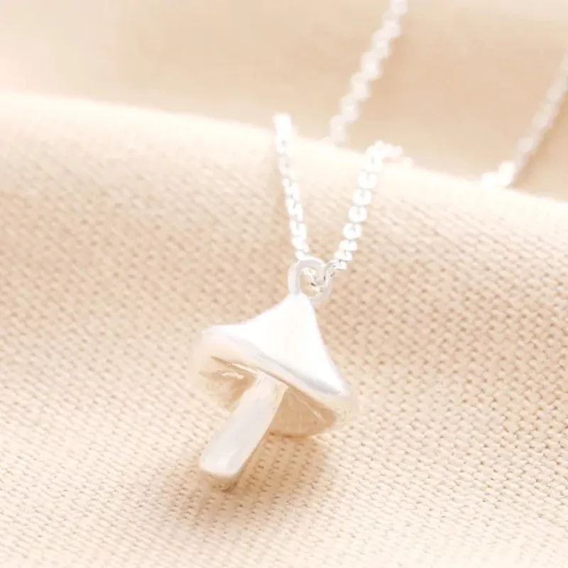 Lisa Angel Mushroom Pendant Necklace