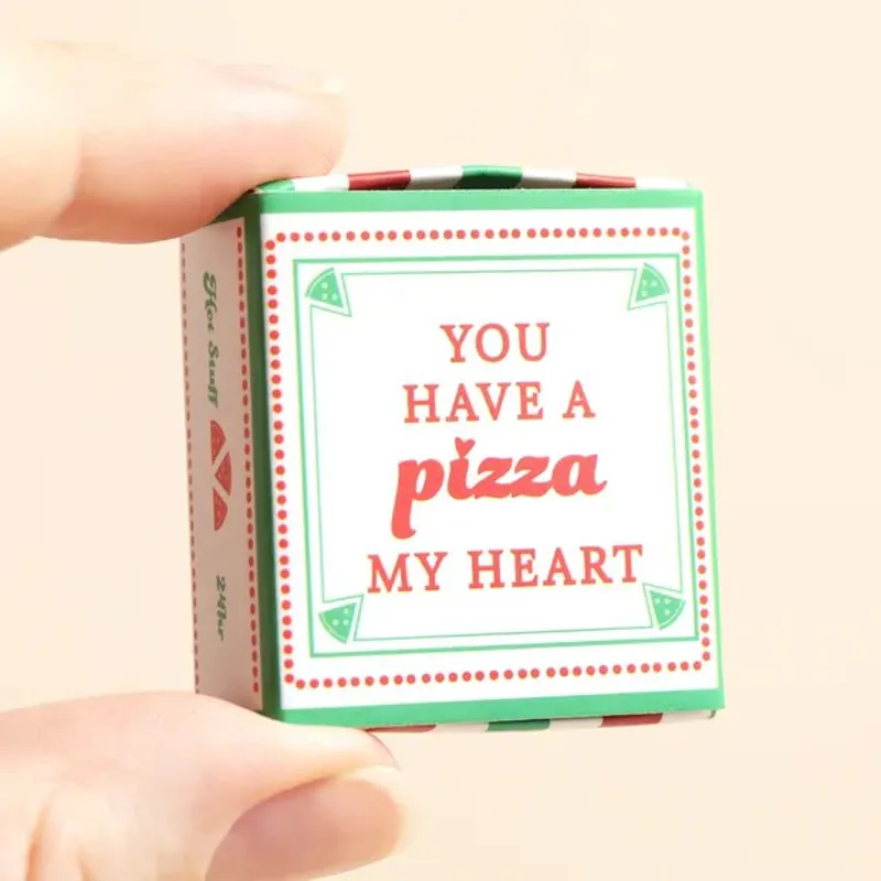 Lisa Angel Tiny Matchbox Ceramic Token - Pizza-2