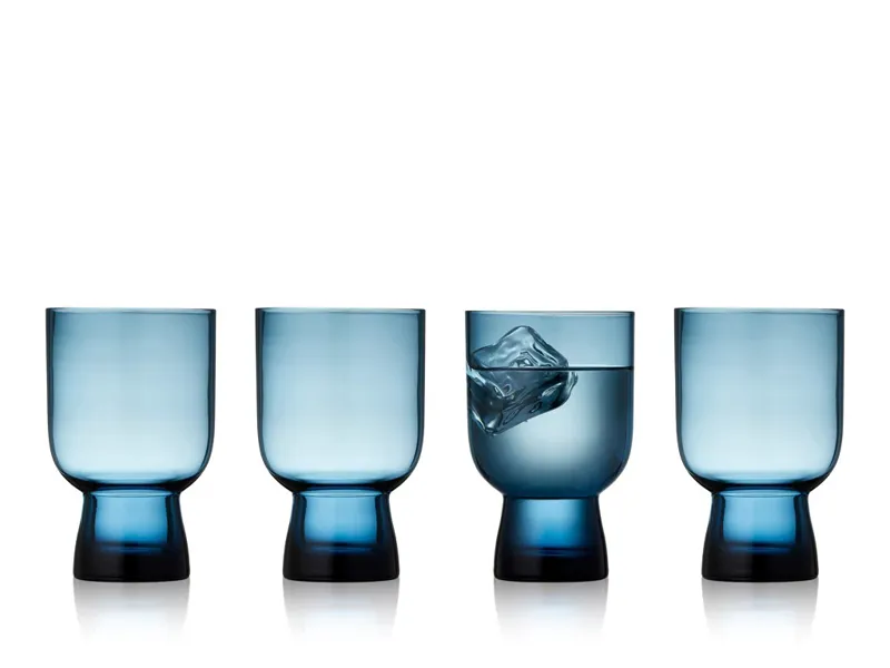 Lyngby Glass Water Glass Sorrento Set of 4 Blue