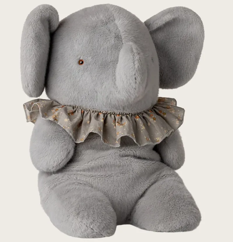 Maileg Big Plush Elephant Blue-Grey