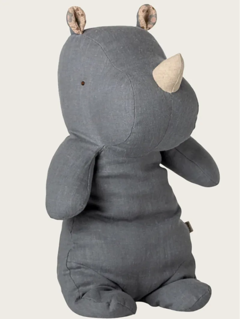 Maileg Safari Friends Medium Dusty Blue Rhino