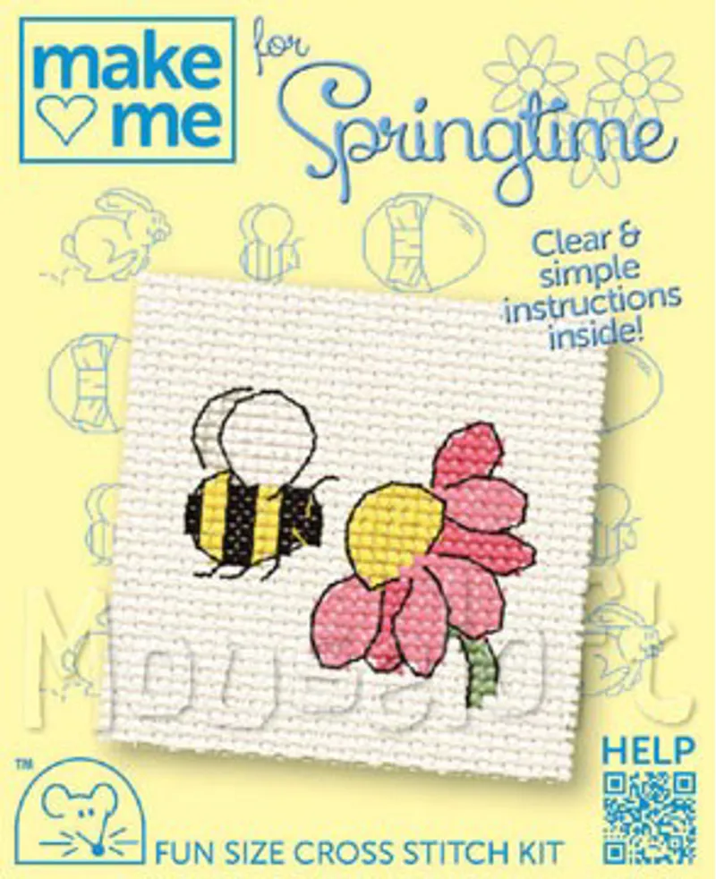 Mouseloft Springtime Cross Stitch Kit - Bee