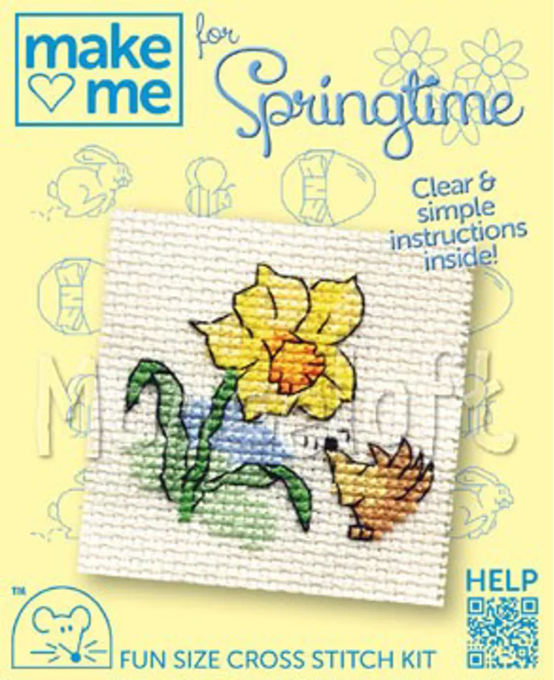 Mouseloft Springtime Cross Stitch Kit - Daffodil