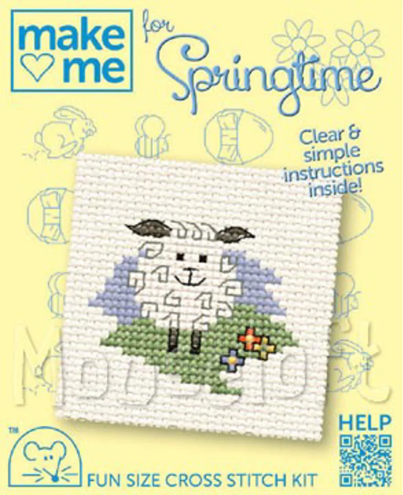 Mouseloft Springtime Cross Stitch Kit - Lamb