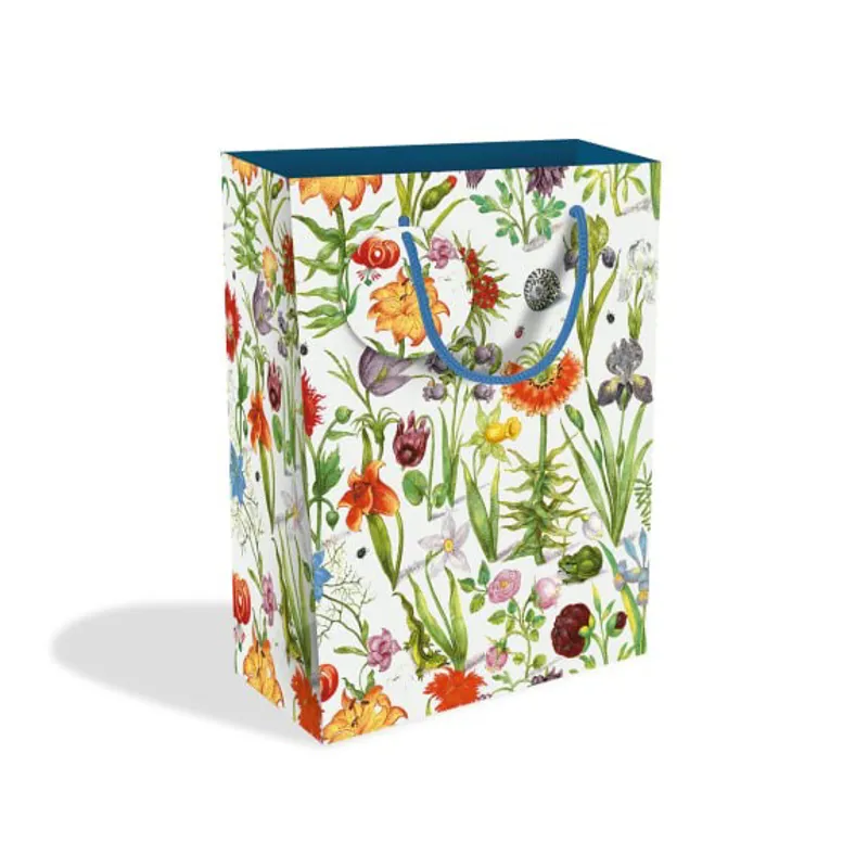 Museums And Galleries Floral Manuscript Large Gift Bag