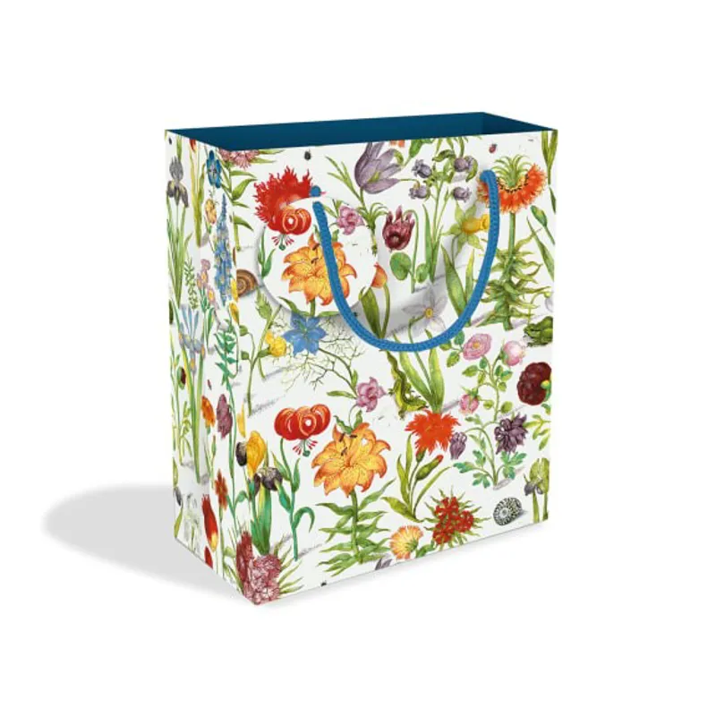 Museums And Galleries Floral Manuscript Medium Gift Bag