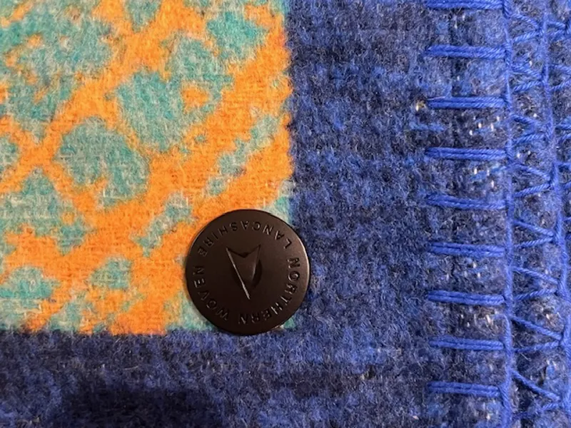 Northern Woven Crosshatch Standard Throw Forest Green-1