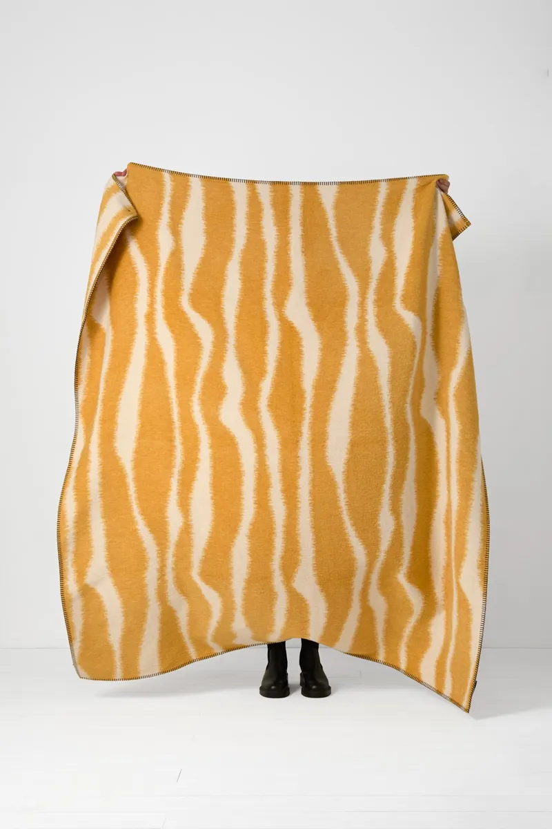 Northern Woven Traverse Large Throw - Ochre