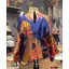 One Hundred Stars Short Kimono - Crane Cobalt