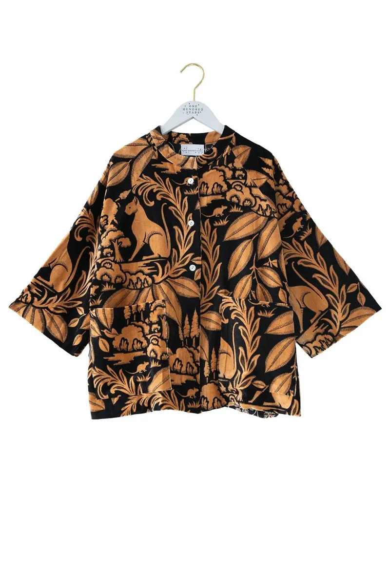 One Hundred Stars Velvet Jacket - Sphinx Black