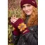 Pachamama Sunflower Handwarmer Burgundy