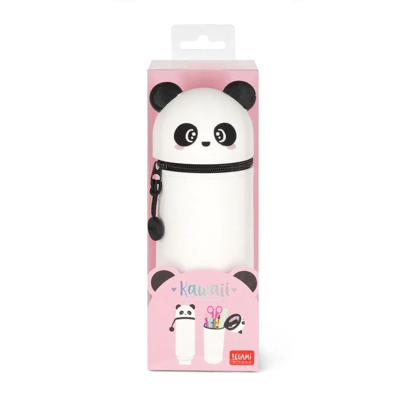 Legami Kawaii 2 in 1 Silicone Pencil Case Panda-1