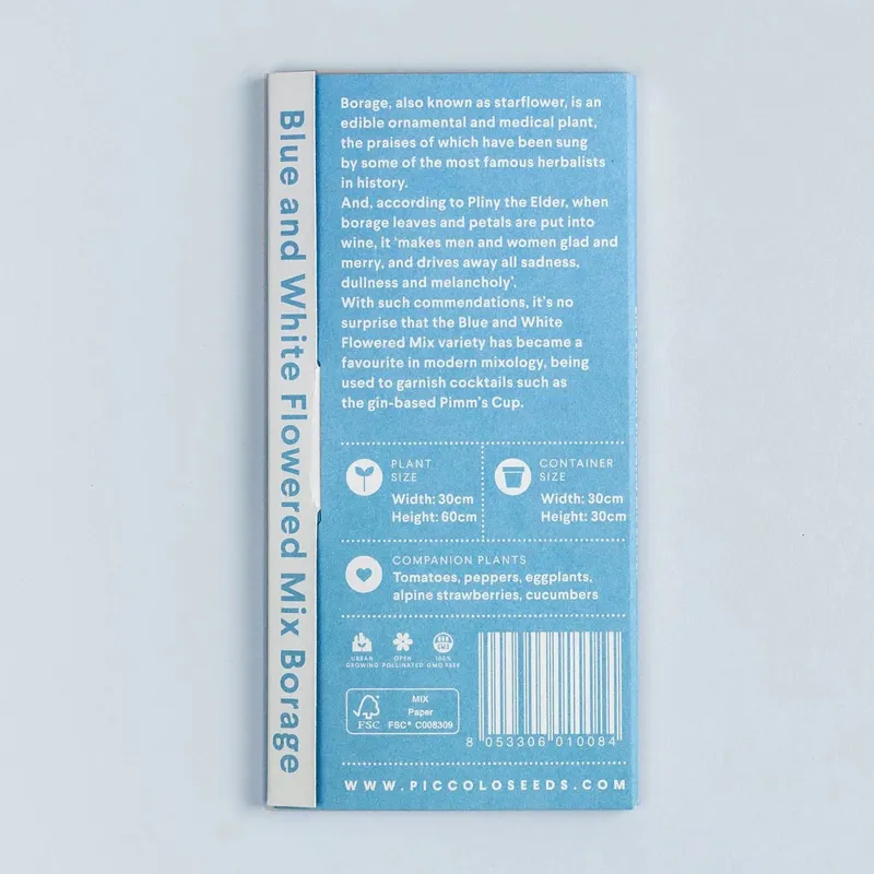 Piccolo BORAGE Blue and White Flowered Mix-1