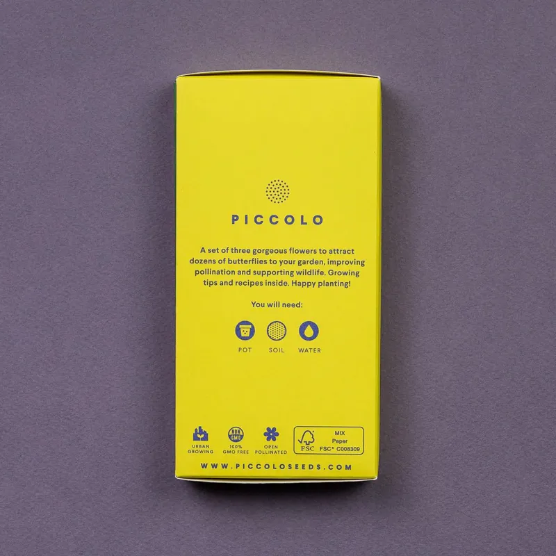 Piccolo BUTTERFLIES FLOWERS Seed Collection-1