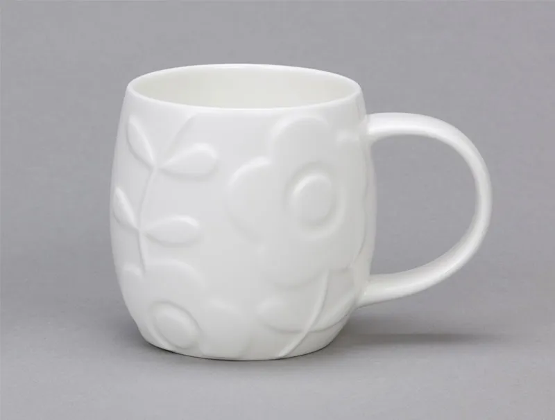Repeat Repeat Plum Bone China Mug Flower