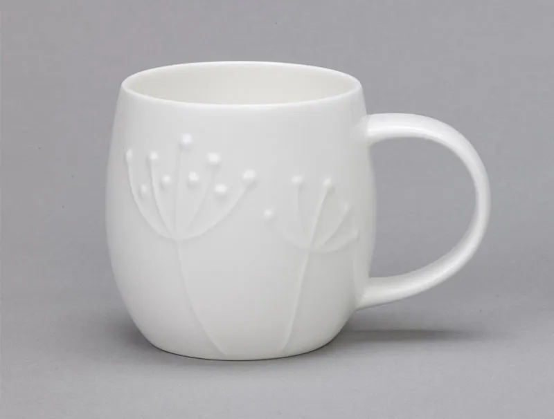 Repeat Repeat Plum Bone China Mug Sprig