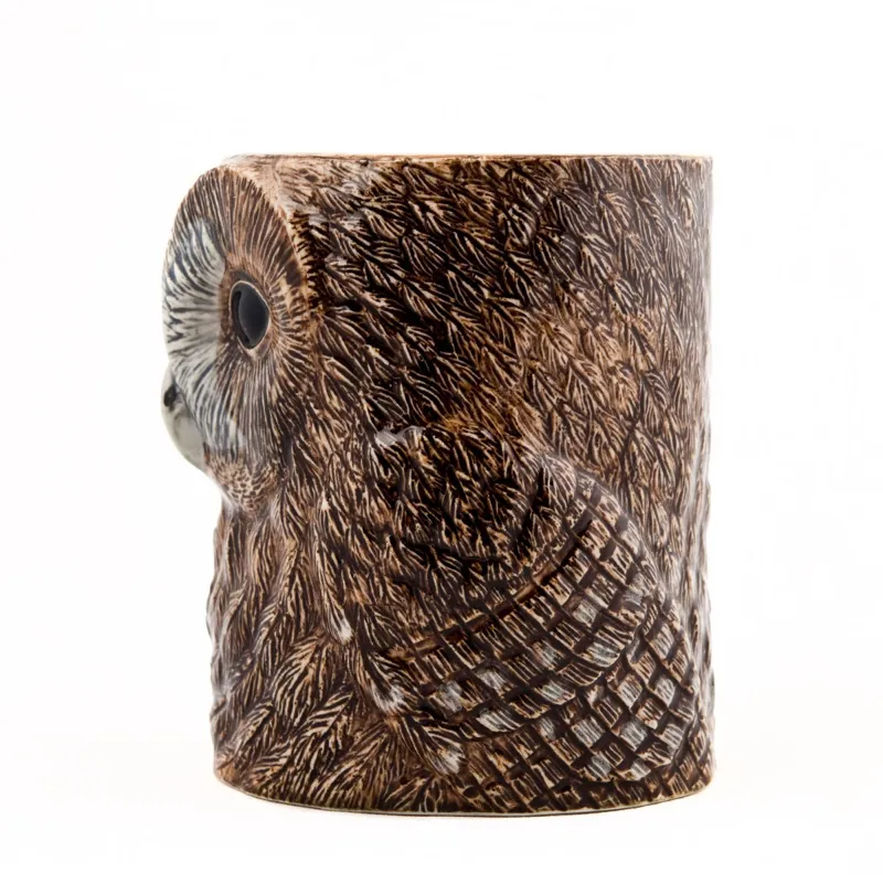 Quail Pencil Pot Tawny Owl-1