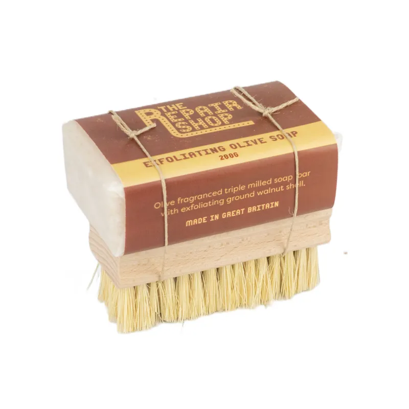 The Repair Shop Exfoliating Olive Soap with Brush