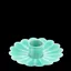 Rex Flat Flower Candle Holder Aqua