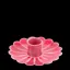 Rex Flat Flower Candle Holder Vibrant Pink