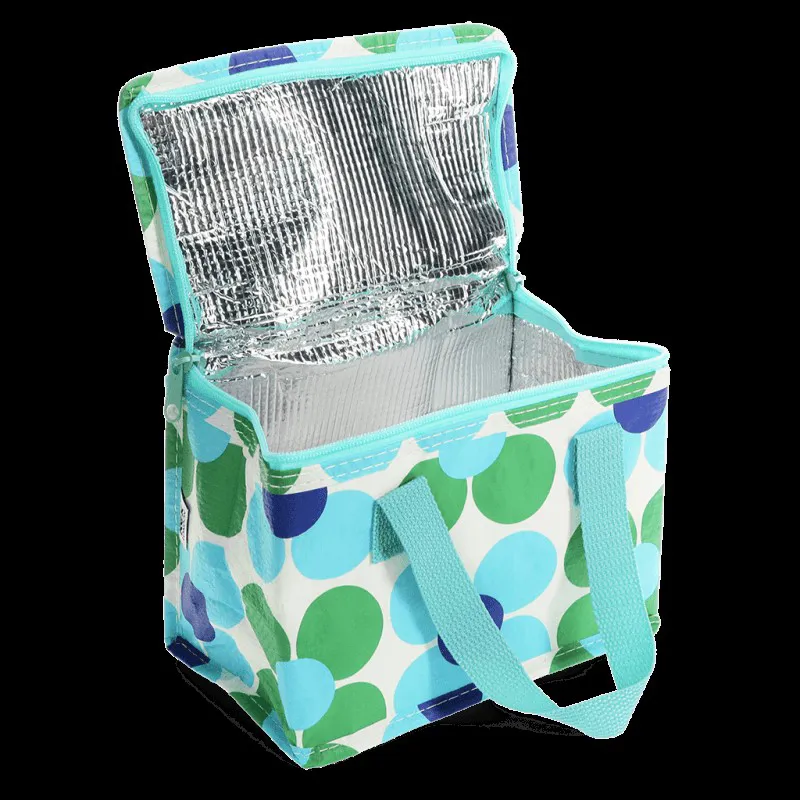 Rex Lunch Bag - Blue and Green Daisy-1