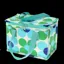 Rex Lunch Bag - Blue and Green Daisy