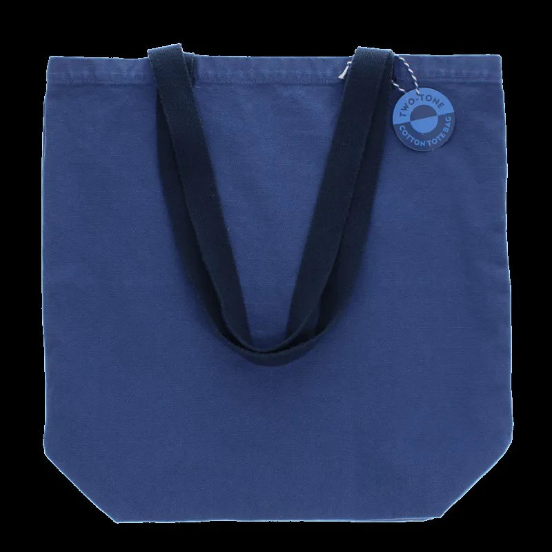 Rex Two Tone Tote Bag Indigo Blue-1